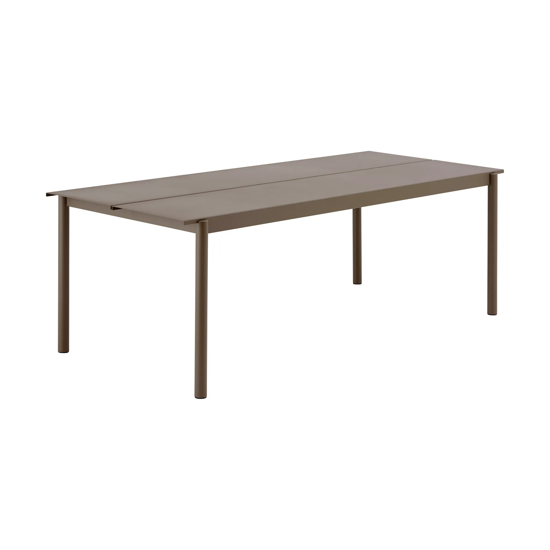 Linear Steel bord, Taupe, 220x90 cm Muuto