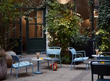 Linear Steel loungestol - Pale blue - Muuto