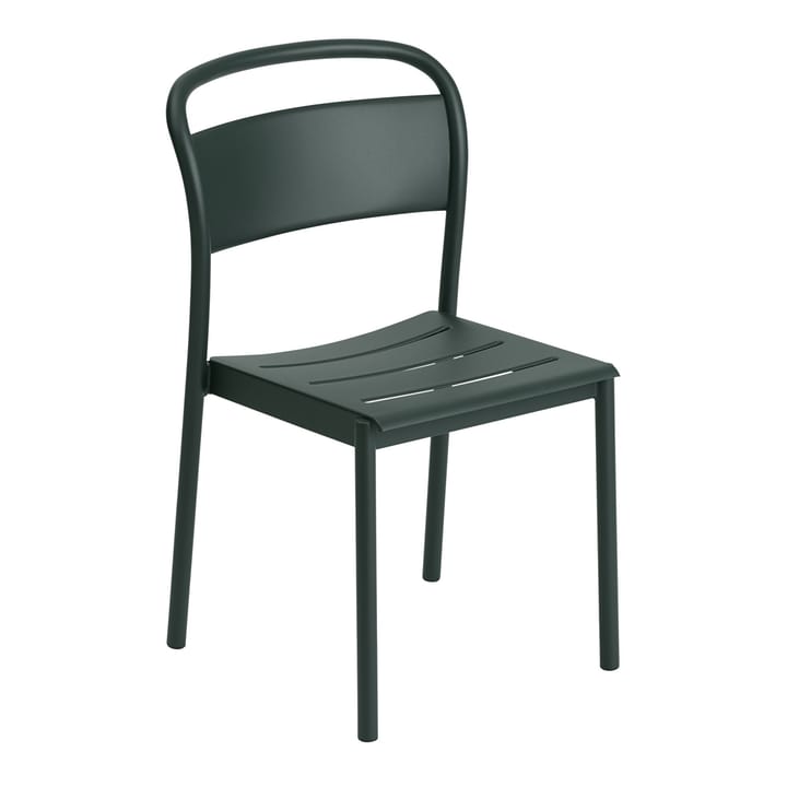 Linear steel side chair stol - Dark green - Muuto