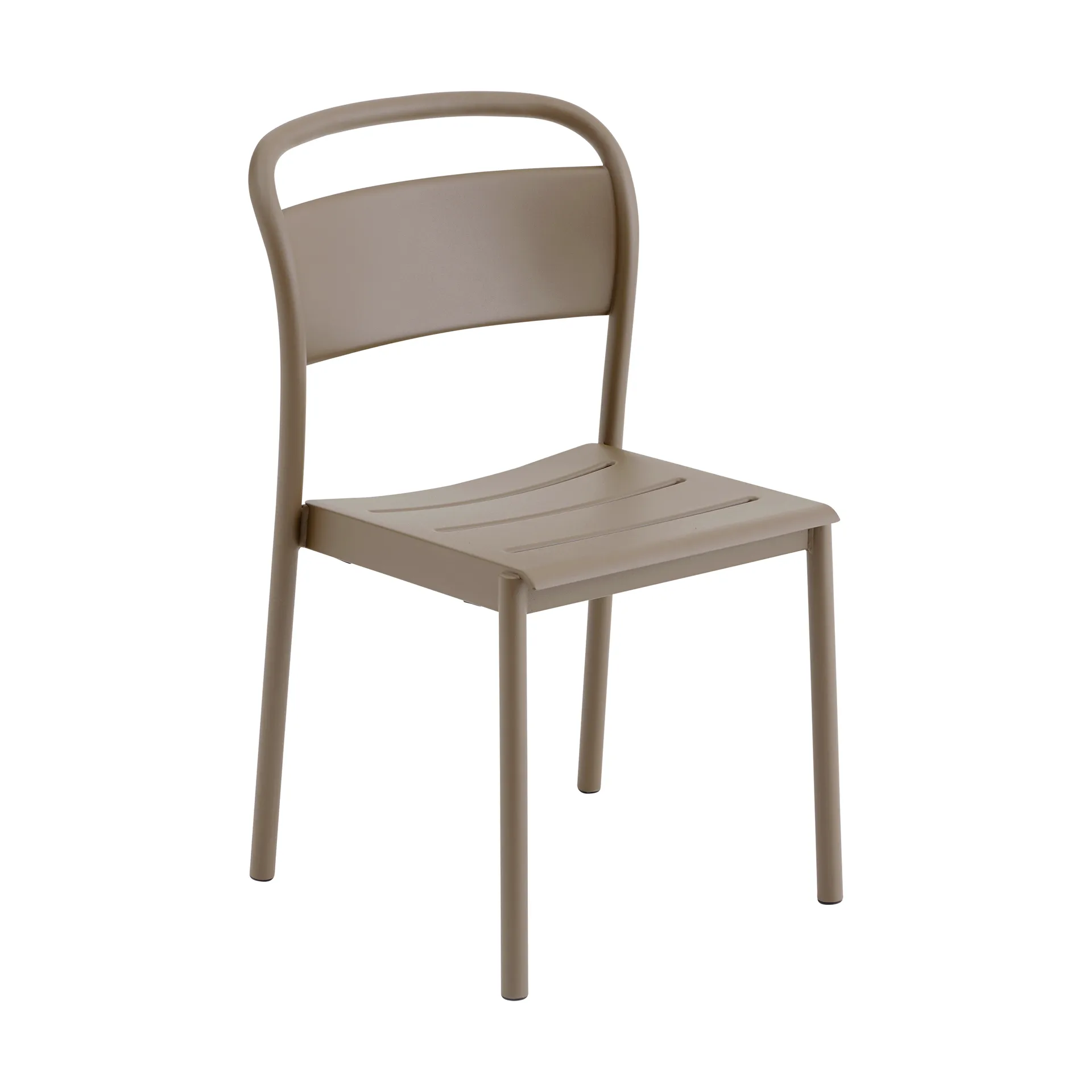 Linear steel side chair stol, Taupe Muuto