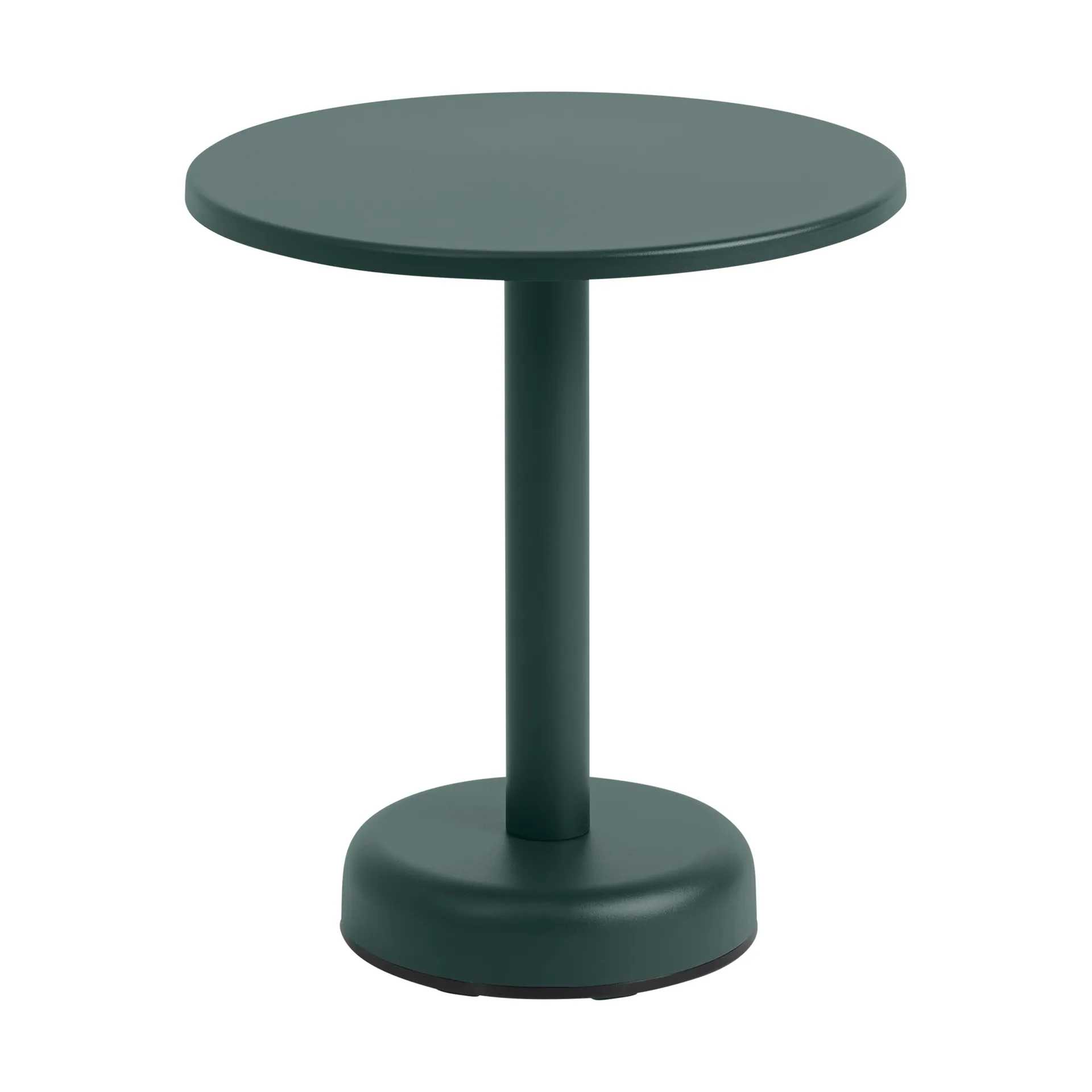 Linear Steel sofabord, Dark green, Ø42x47 cm Muuto