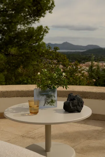 Linear Steel sofabord - Grey, Ø70x40 cm - Muuto