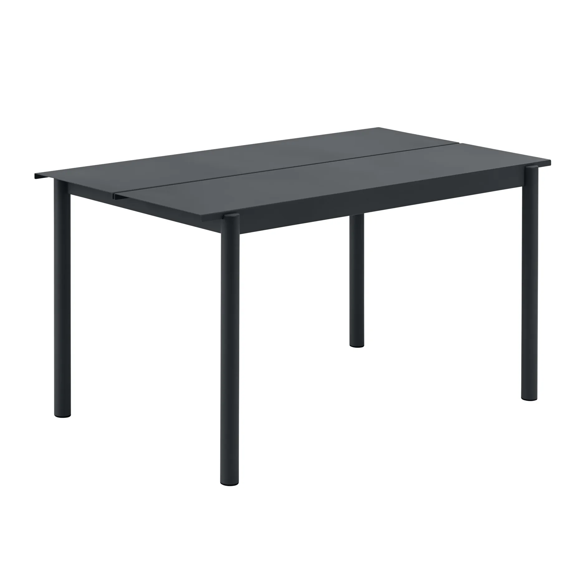 Linear steel table bord 140x75 cm, Black Muuto