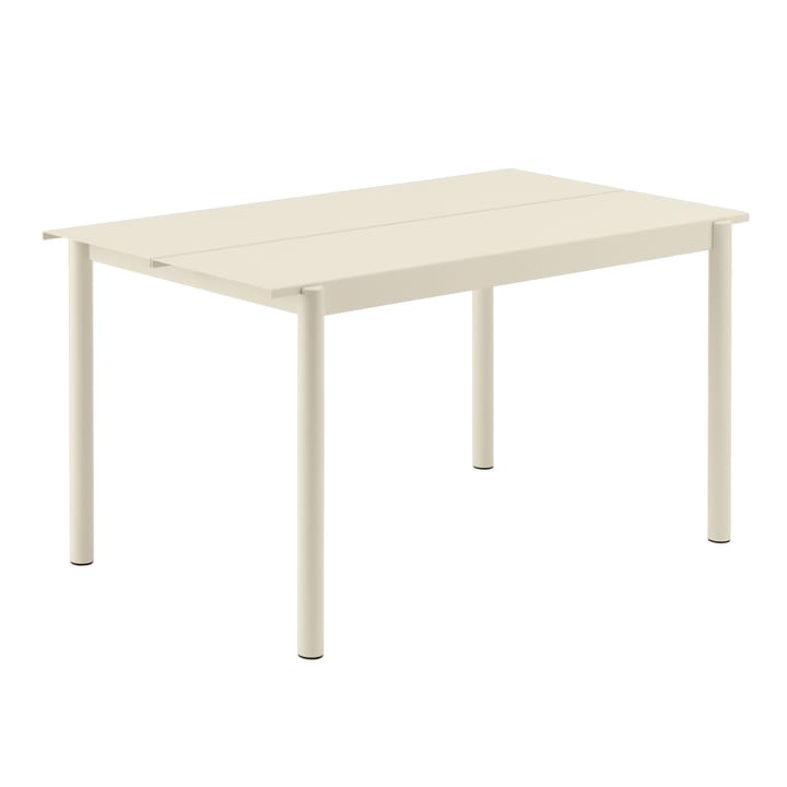 Linear steel table bord 140x75 cm - hvid - Muuto
