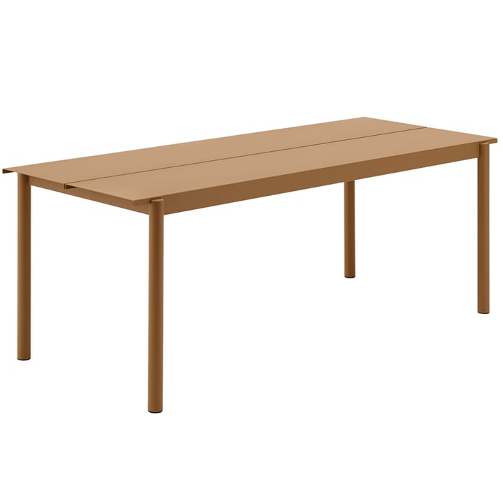 Linear steel table stålbord 200 cm - Burnt orange - Muuto
