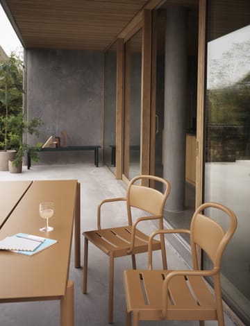 Linear steel table stålbord 200 cm - Burnt orange - Muuto