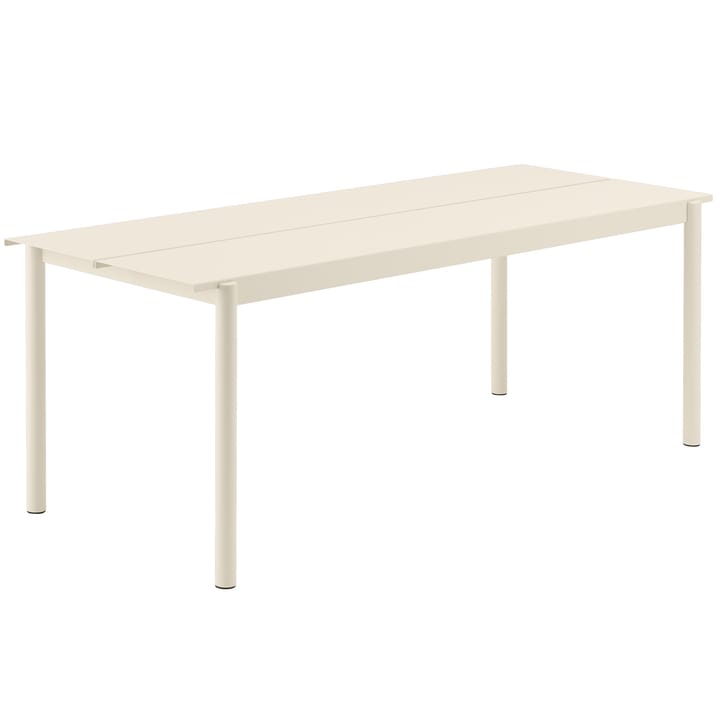 Linear steel table stålbord 200 cm - hvid - Muuto