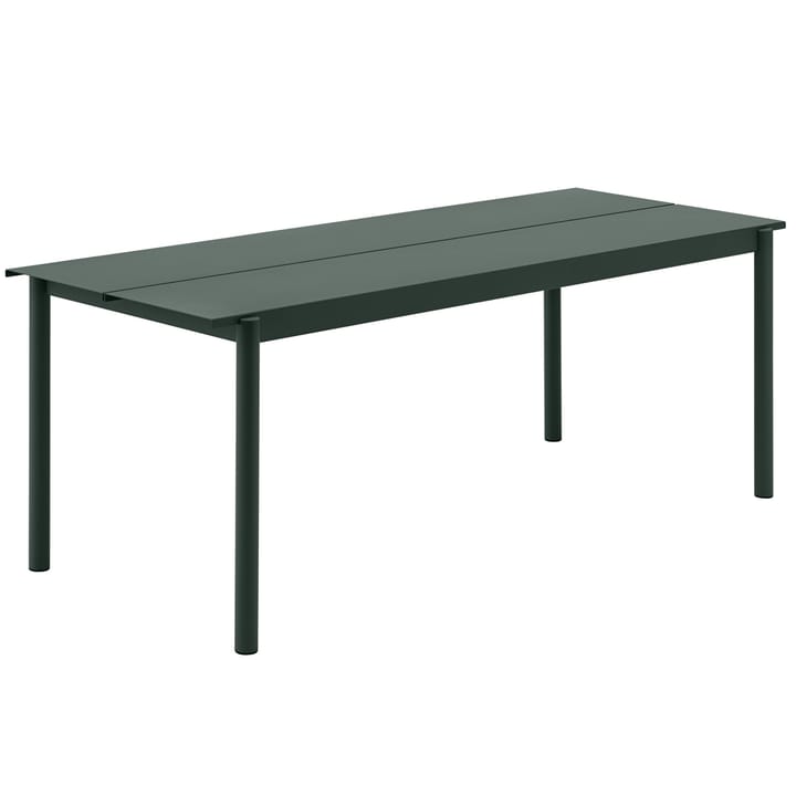 Linear steel table stålbord 200 cm - Mörkgrøn - Muuto