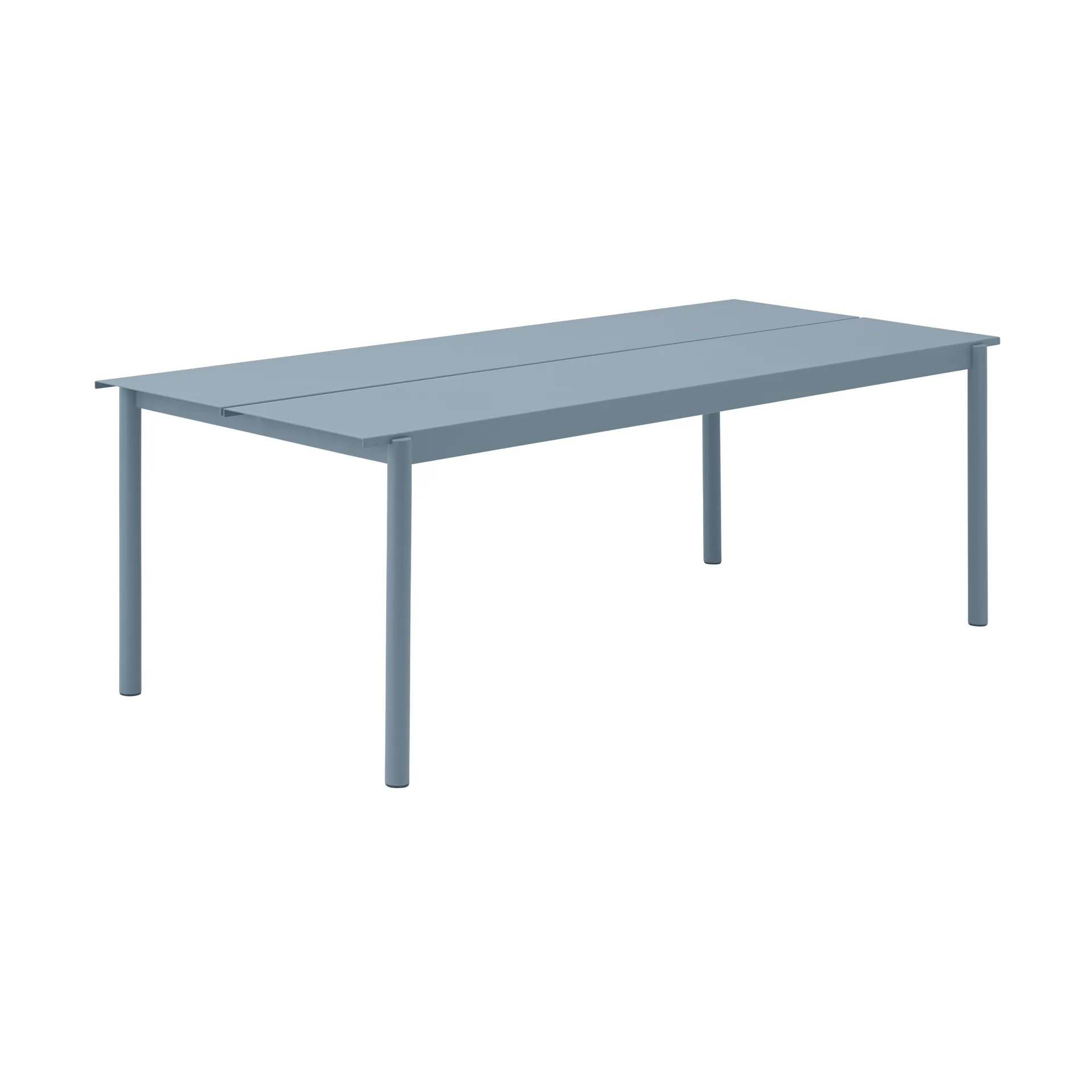 Linear steel table stålbord 200 cm, Pale blue Muuto