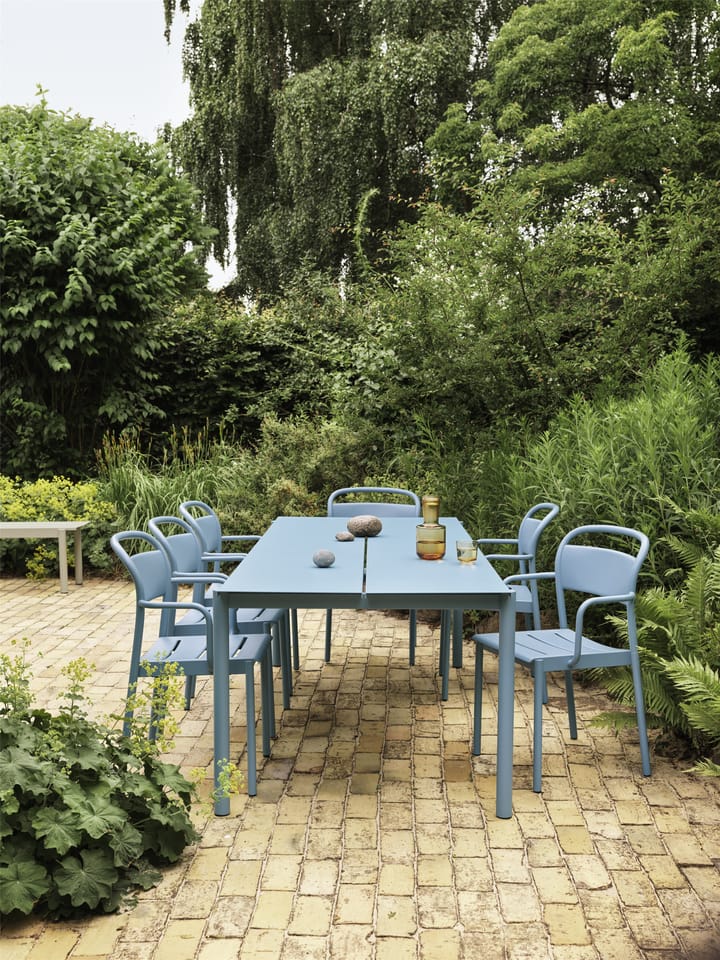 Linear steel table stålbord 200 cm, Pale blue Muuto