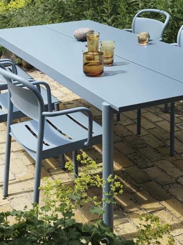 Linear steel table stålbord 200 cm - Pale blue - Muuto