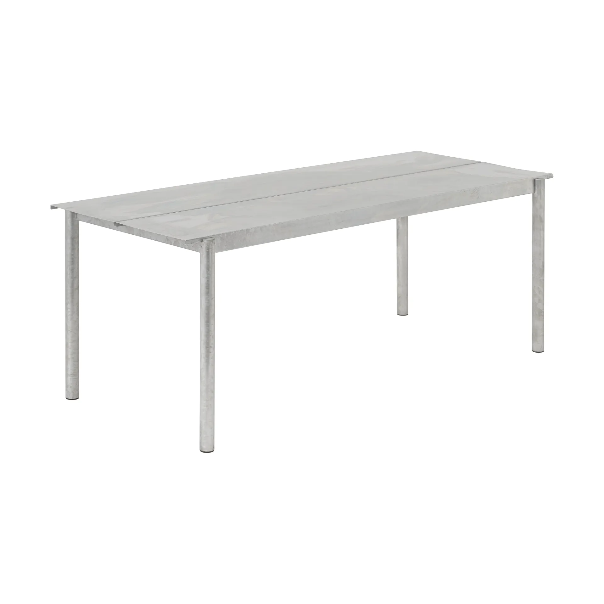 Linear steel table stålbord 200 cm, Warm galvanized steel Muuto