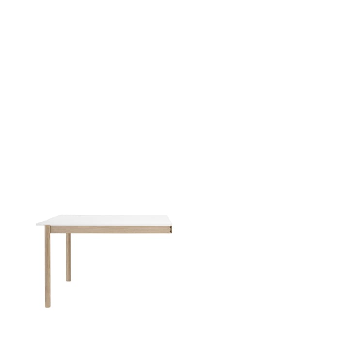 Linear System End Module bord - White laminate/Oak 142x120 cm - Muuto