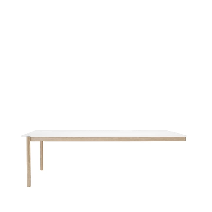 Linear System End Module bord - White laminate/Oak 240x142 cm - Muuto