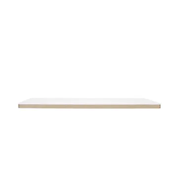 Linear System Middle Module bord - White laminate/ABS/Oak - Muuto