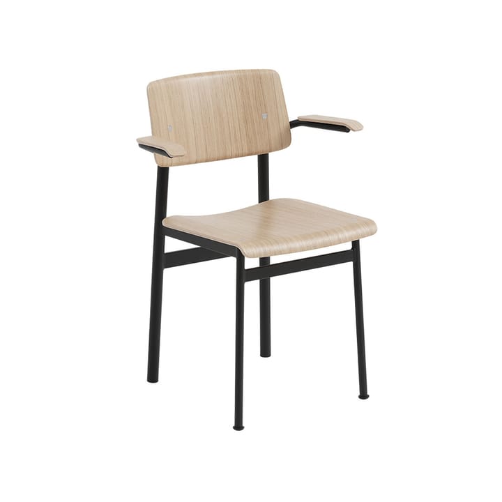 Loft lænestol med armlæn - Oak/Black - Muuto