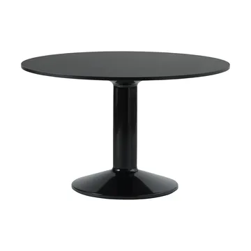 Midst søljebord - Black nanolaminate-black, Ø120 cm - Muuto