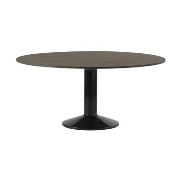 Midst søljebord - Dark oiled oak-black, Ø160 cm - Muuto