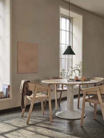 Midst søljebord - Oiled oak-grey, Ø120 cm - Muuto