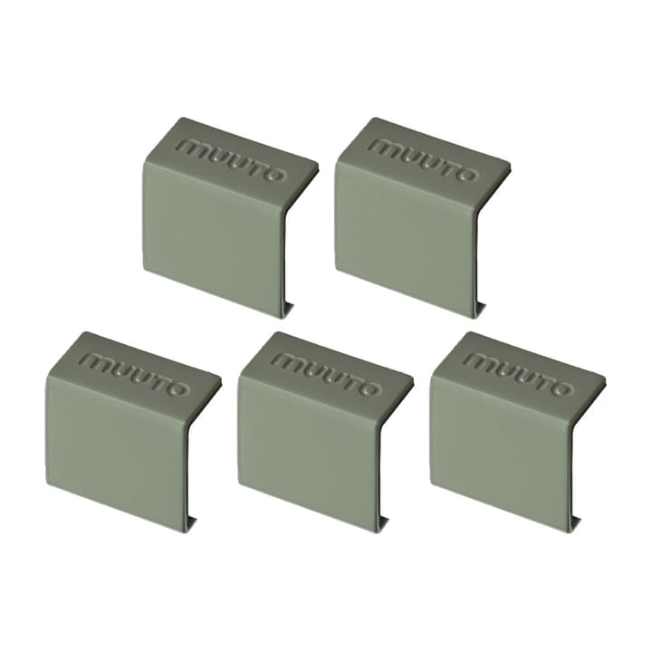 Mini stacked 2.0 clips, 5-pakke - grøn - Muuto