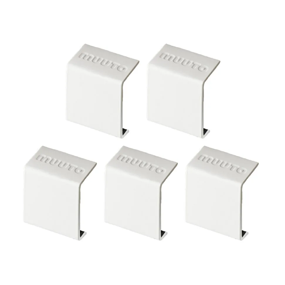 Mini stacked 2.0 clips, 5-pakke, hvid Muuto