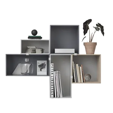 Mini Stacked 2.0 hyldesystem large - grå - Muuto