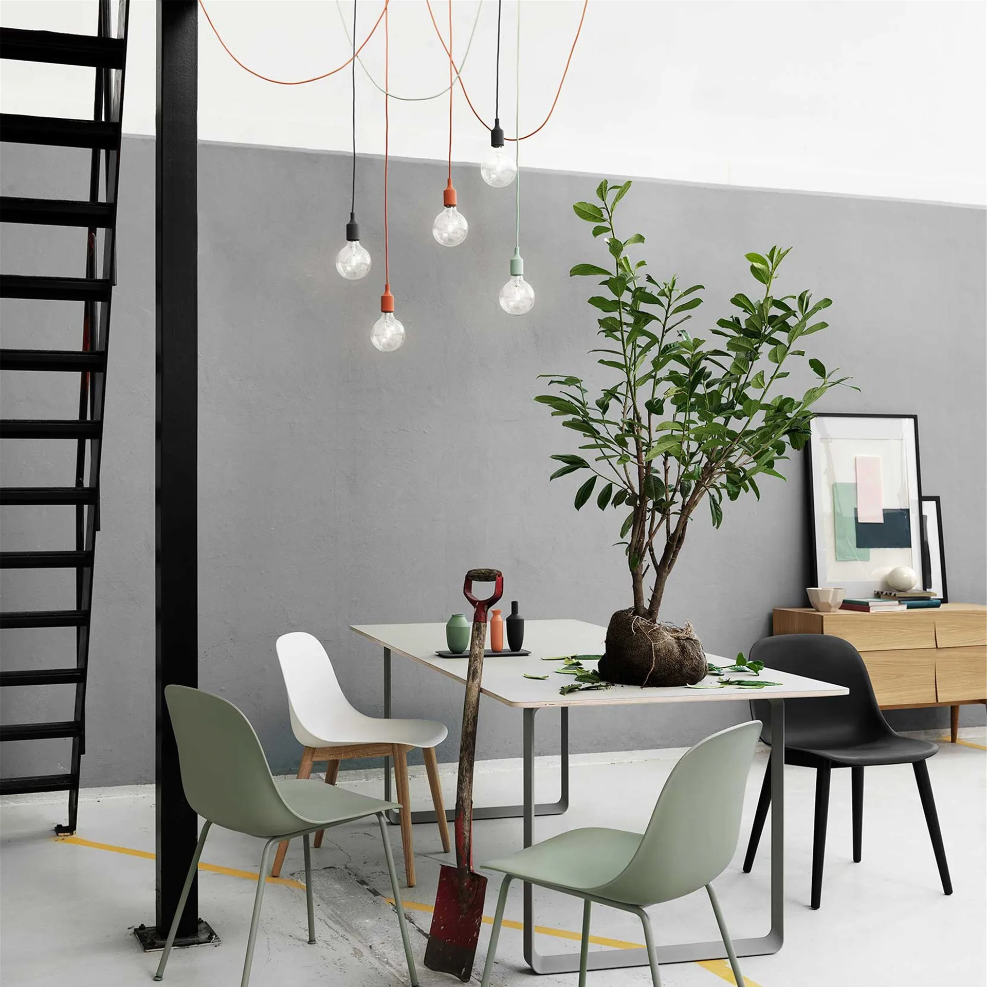 Muuto E27 lampe, lysegrøn Muuto