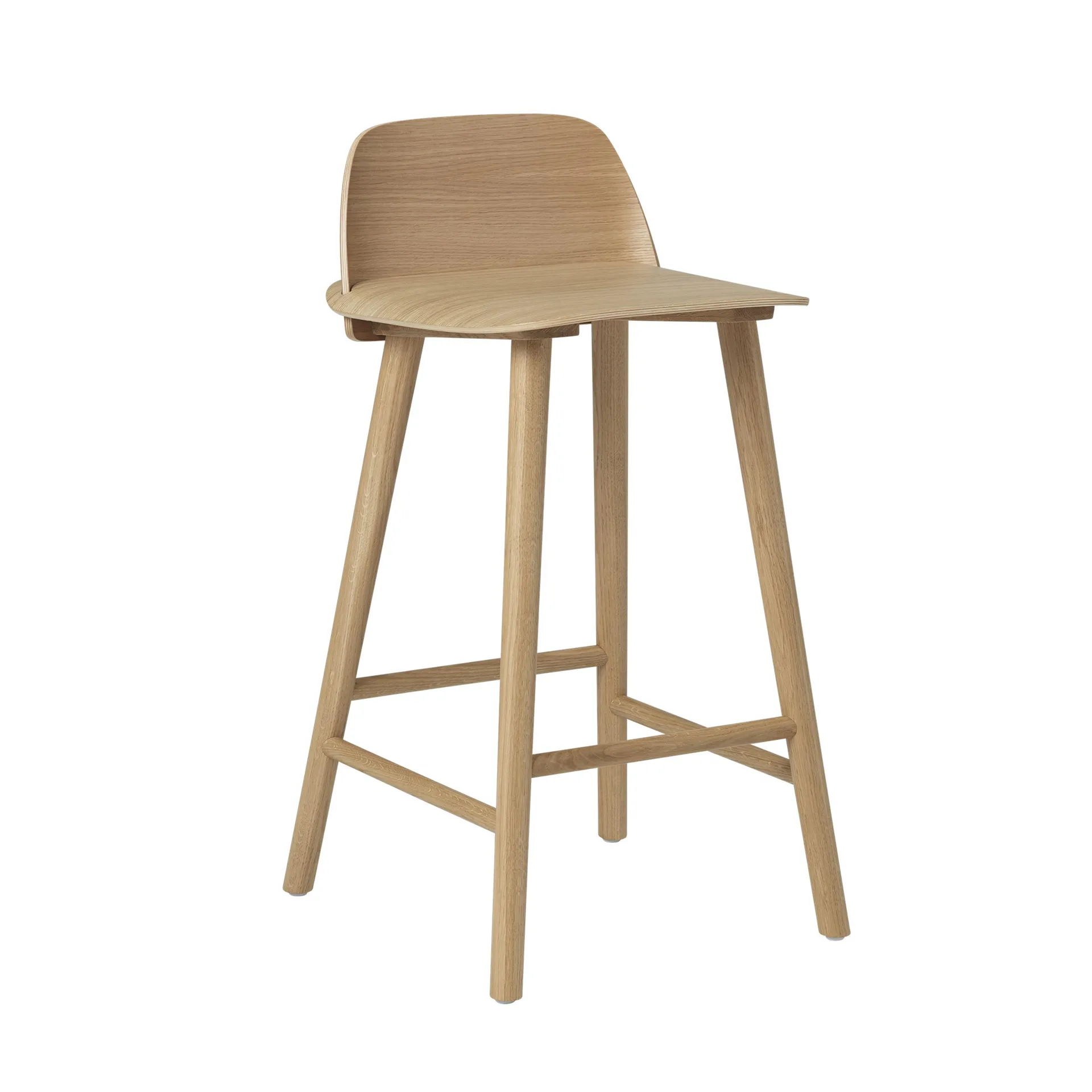 Nerd barstol 65 cm, egetræ Muuto