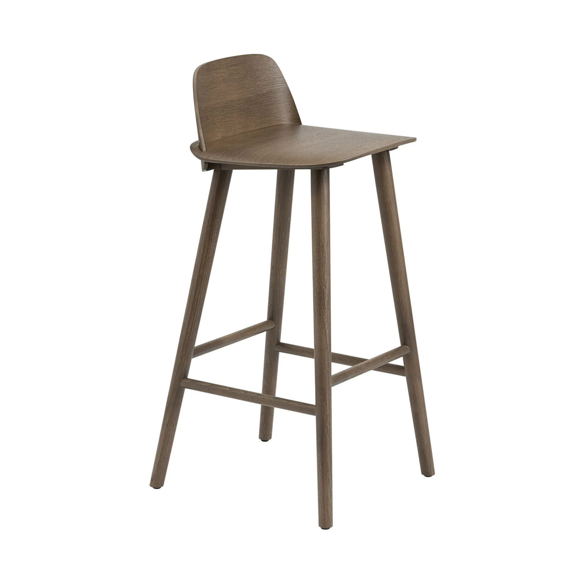 Nerd barstol 65 cm, Stained dark brown Muuto