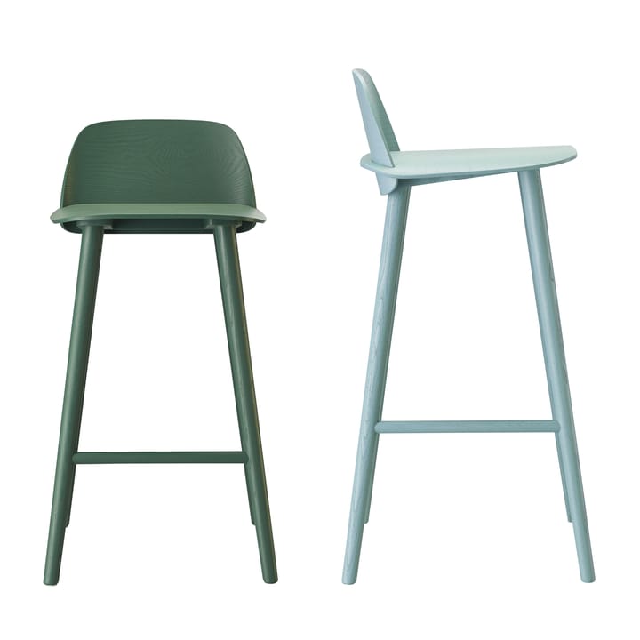 Nerd barstol 75 cm, mörkgrøn Muuto