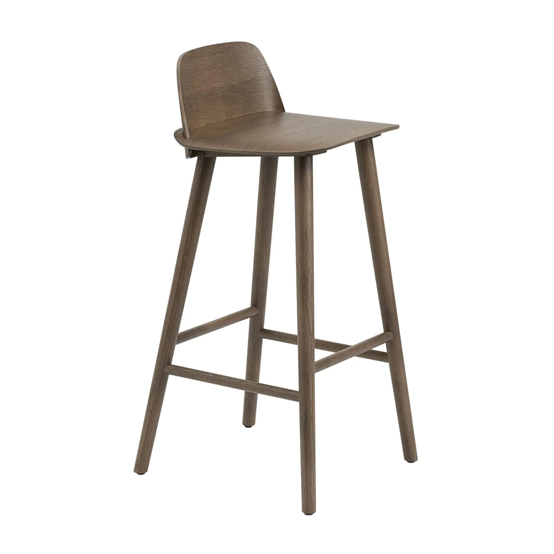 Nerd barstol 75 cm, Stained dark brown Muuto