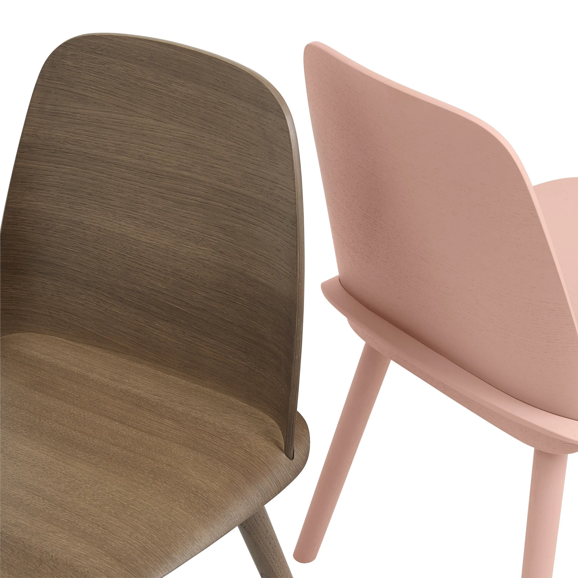 Nerd spisestol, Stained dark brown Muuto