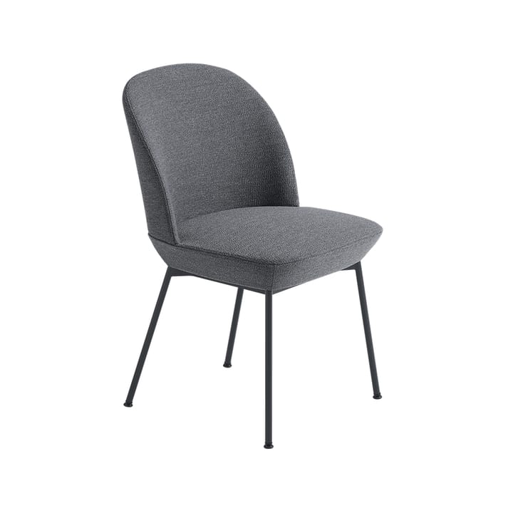 Oslo sidestol stofbeklædt - Ocean 80/Anthracite black - Muuto