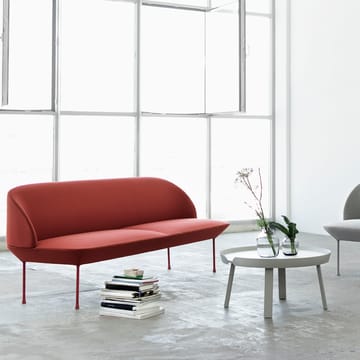 Oslo sofa 2-pers. - Steelcut 660, Dark red - Muuto