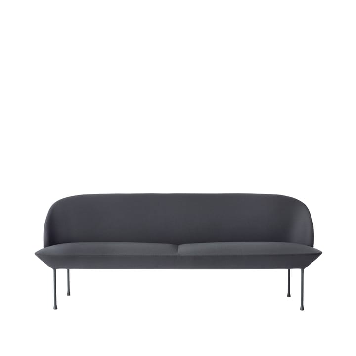 Oslo sofa 3-pers. - Steelcut 180, Dark grey - Muuto