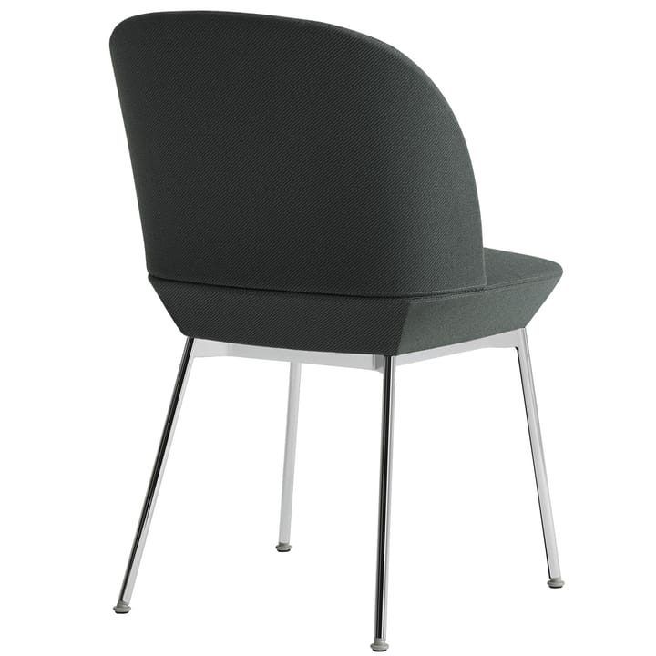 Oslo spisebordsstol forkromede ben, twill weave 989 Muuto