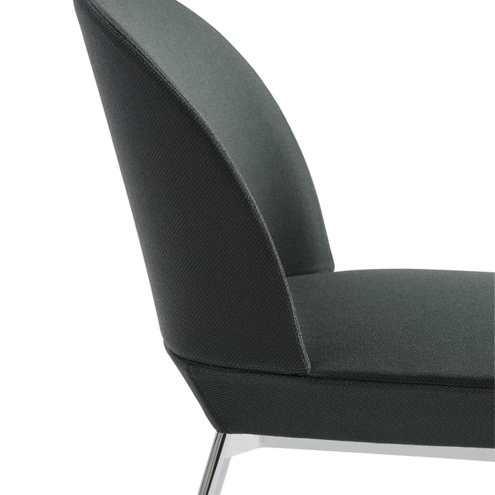 Oslo spisebordsstol forkromede ben, twill weave 989 Muuto