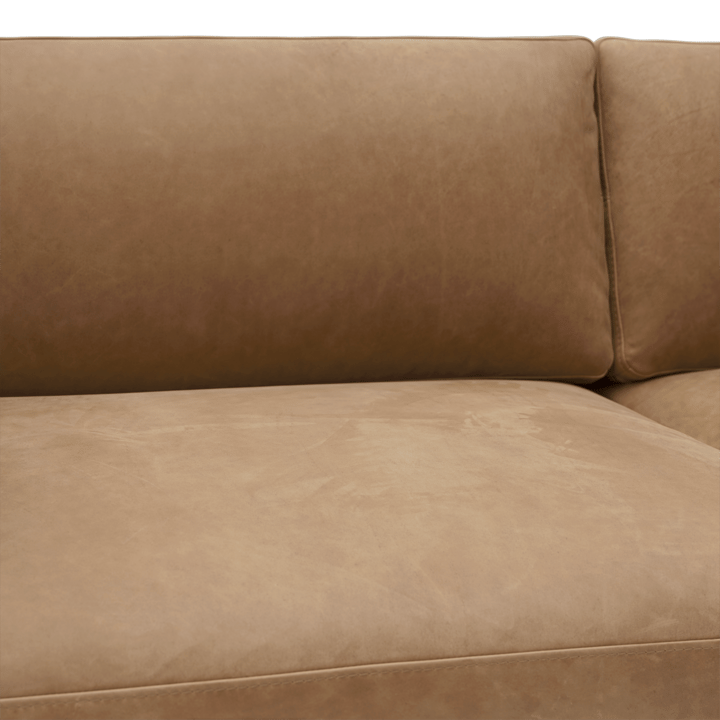 Outline 3,5-personers sofa polished alu - Grace leather Camel - Muuto