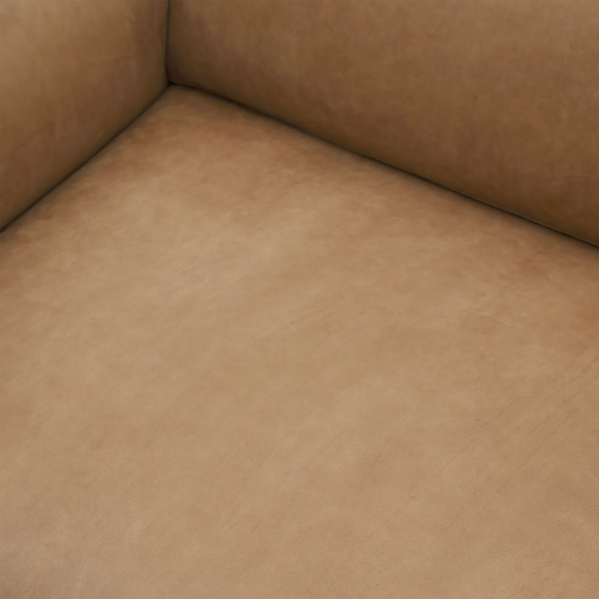 Outline 3,5-personers sofa polished alu, Grace leather Camel Muuto