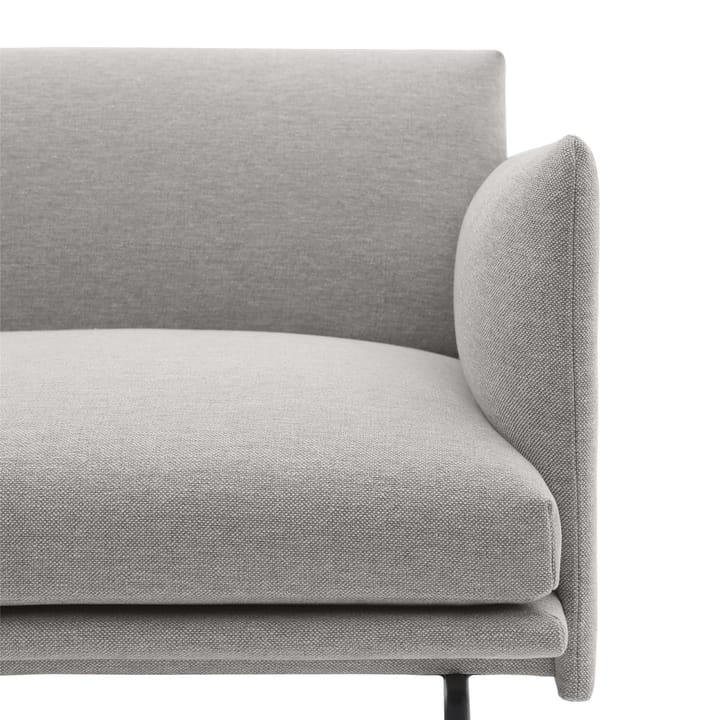 Outline chair lænestol stof, Clay 12/Black Muuto