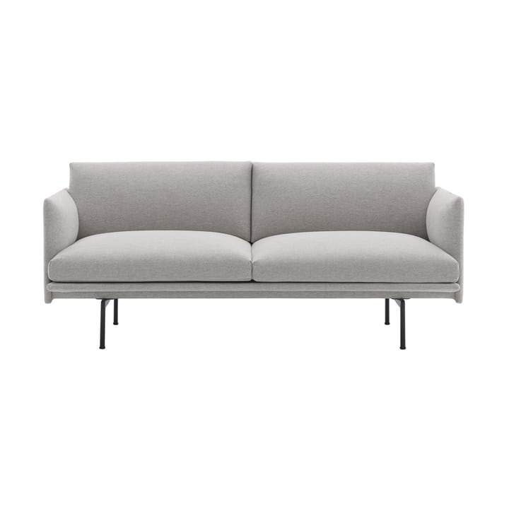 Outline sofa 2-pers. - Clay 12/Black - Muuto