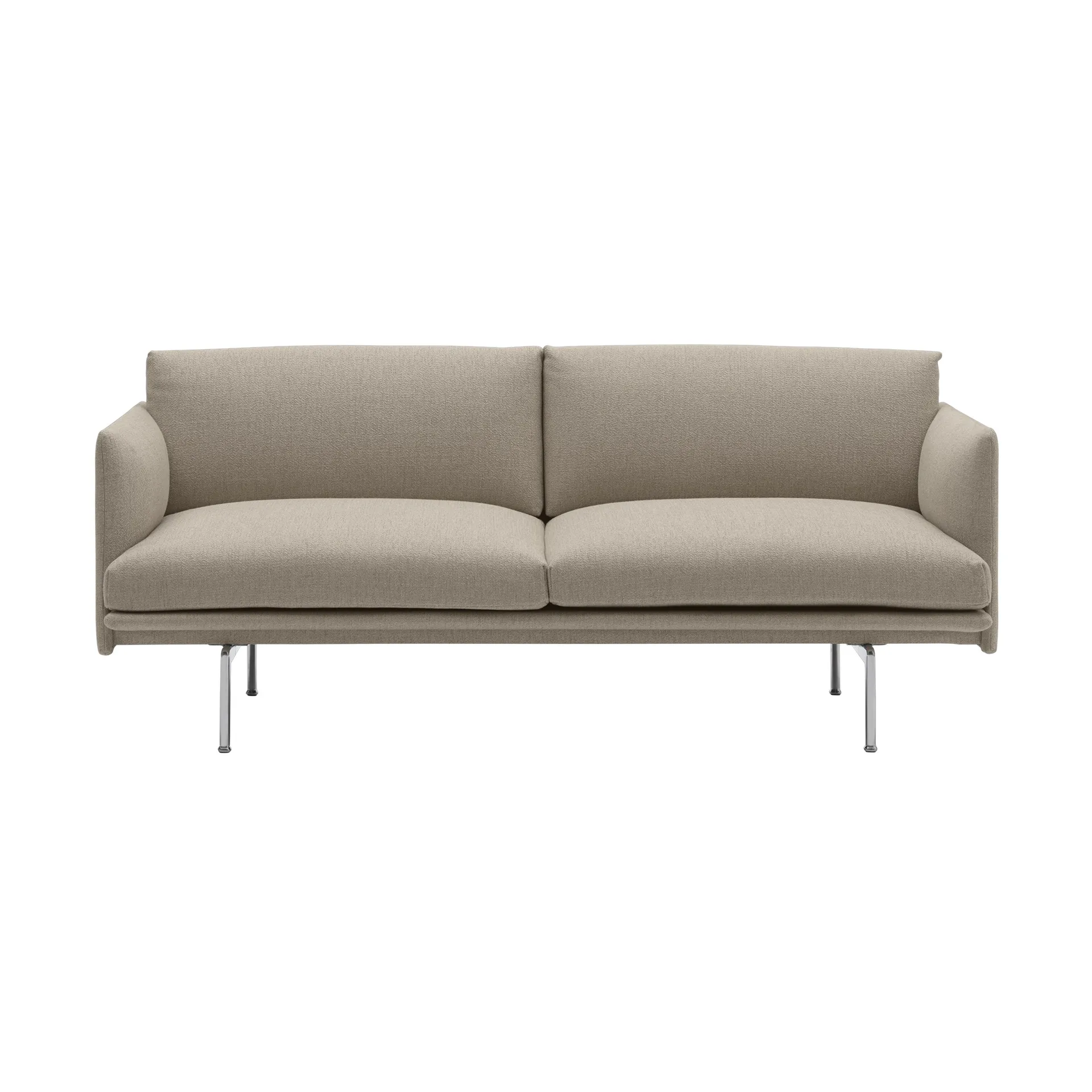 Outline sofa 2-pers., Ecriture 240/Polished Aluminum Muuto