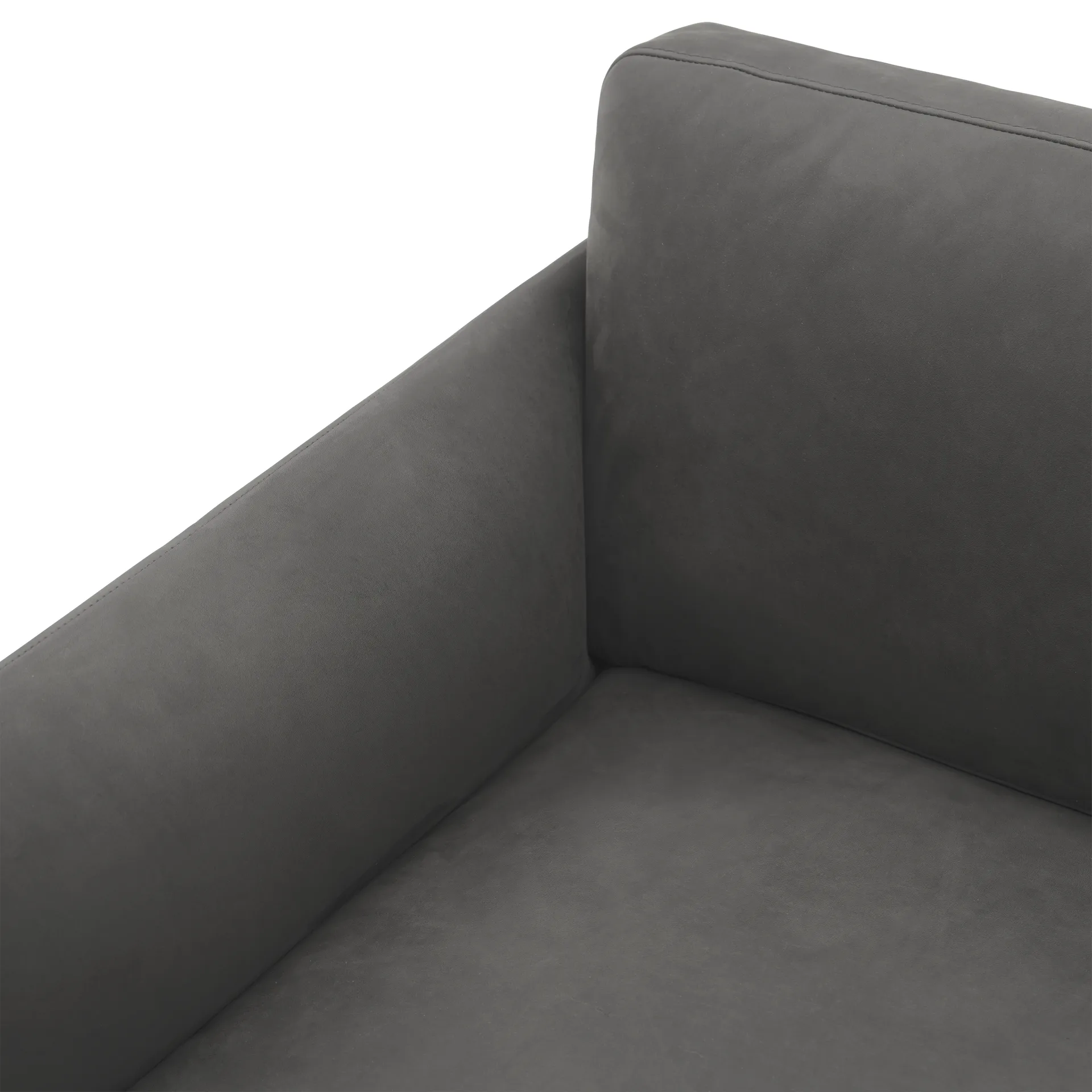 Outline sofa 3-pers. læder, Grace leather Camel-sorte ben Muuto