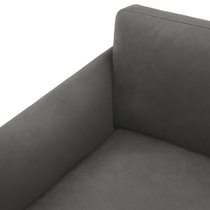 Outline sofa 3-pers. læder - Grace leather Camel-sorte ben - Muuto