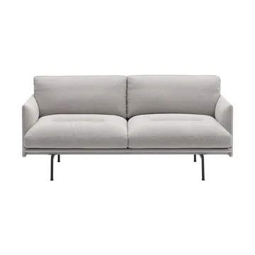 Outline Soft sofa - Clay 12-sorte ben, 2-pers. - Muuto