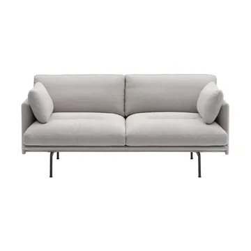 Outline Soft sofa - Clay 12-sorte ben, 2-pers. - Muuto