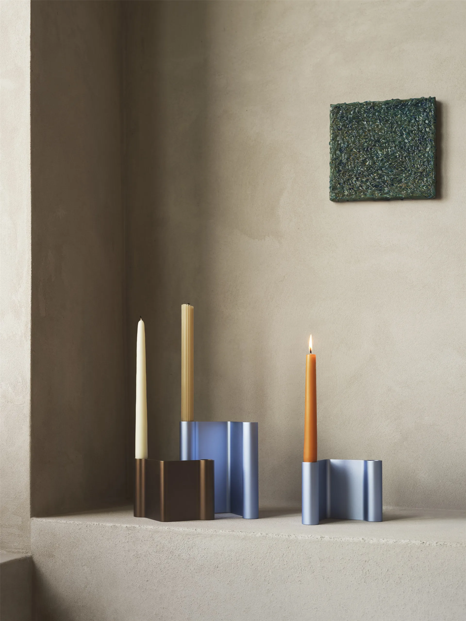 Pair lysestage 11 cm, Light blue Muuto