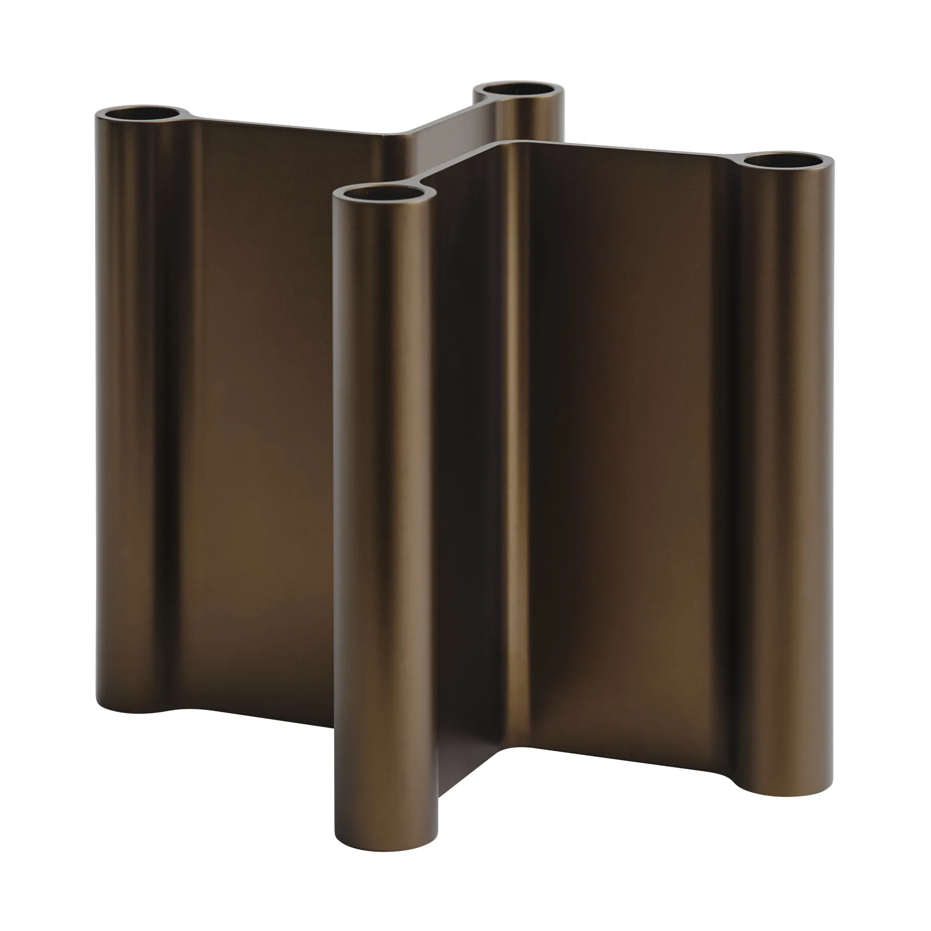 Pair lysestage 18 cm, Brown Muuto