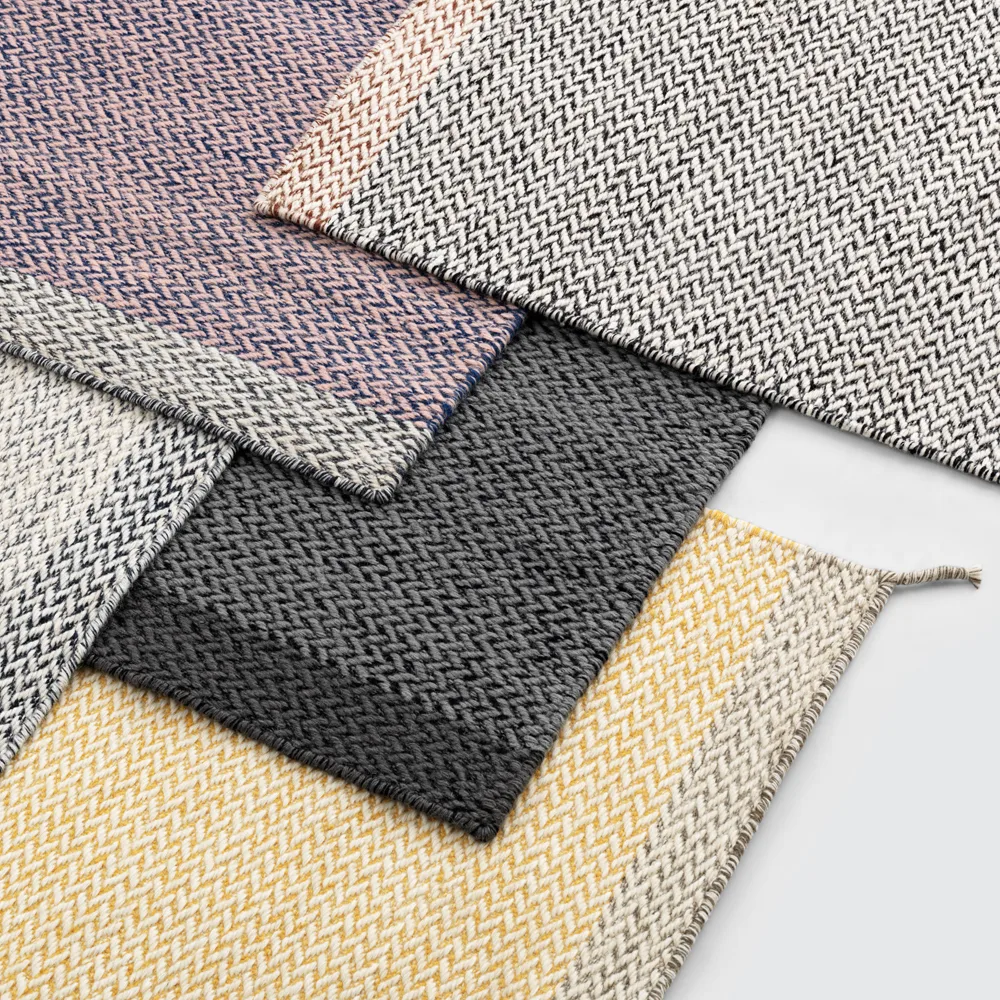 Ply uldtæppe 400x400 cm, Yellow Muuto