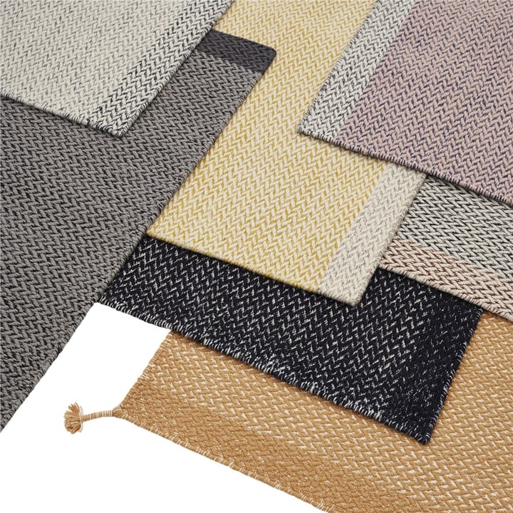 Ply uldtæppe 80x200 cm, Dark grey Muuto